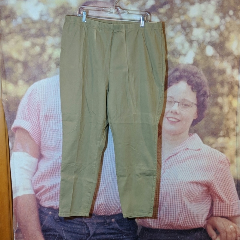 Just My Size 26-28W Petite Khaki Leggings